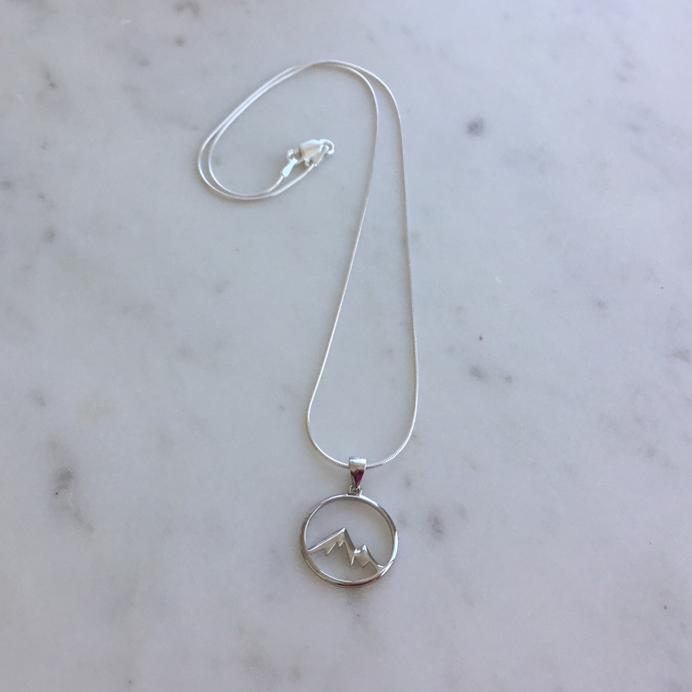 Sterling Silver Mountains Necklace - Picture 12 of 14